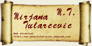 Mirjana Tularčević vizit kartica